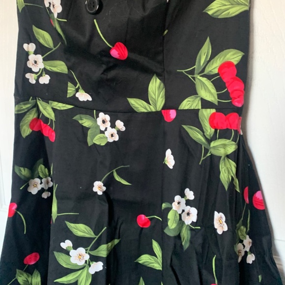 Cute Cherry Halter Dress - Picture 3 of 6